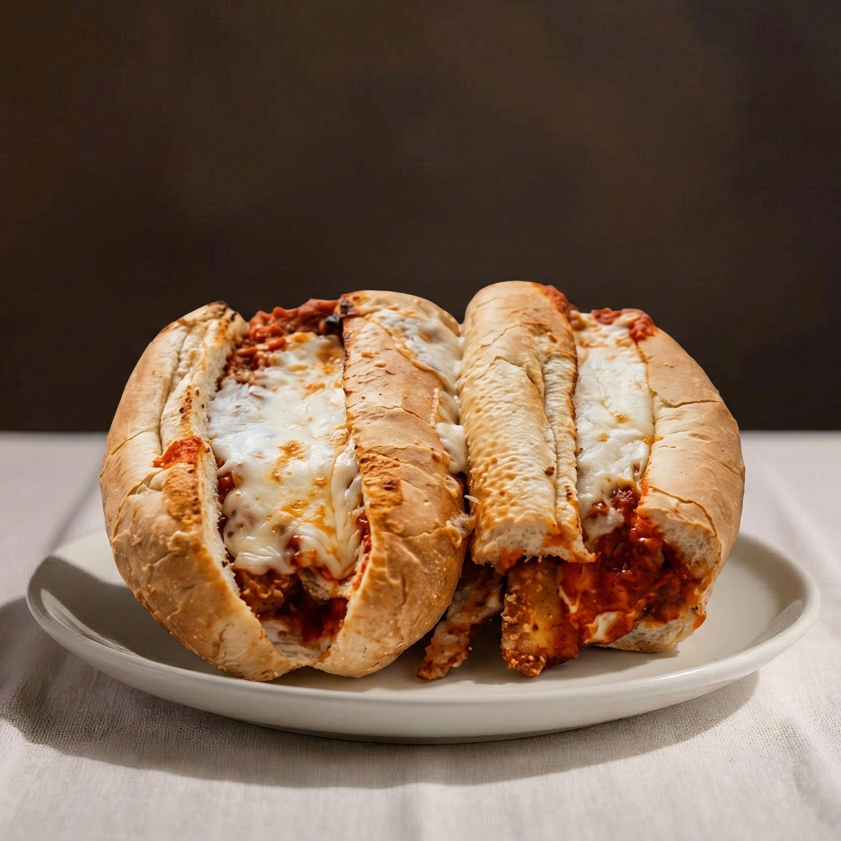 Chicken Cutlet Parmigiana Hero.