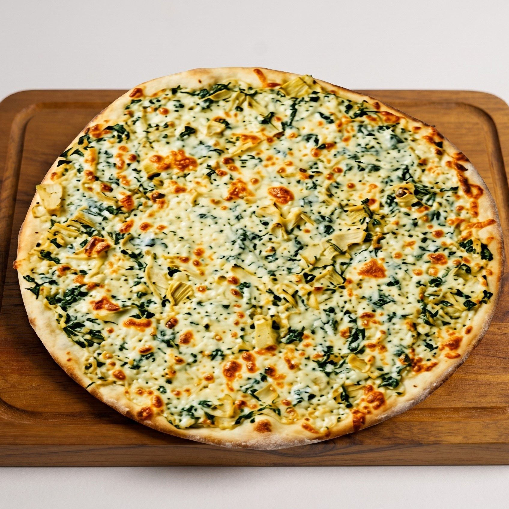 Spinach & Artichoke Pizza.
