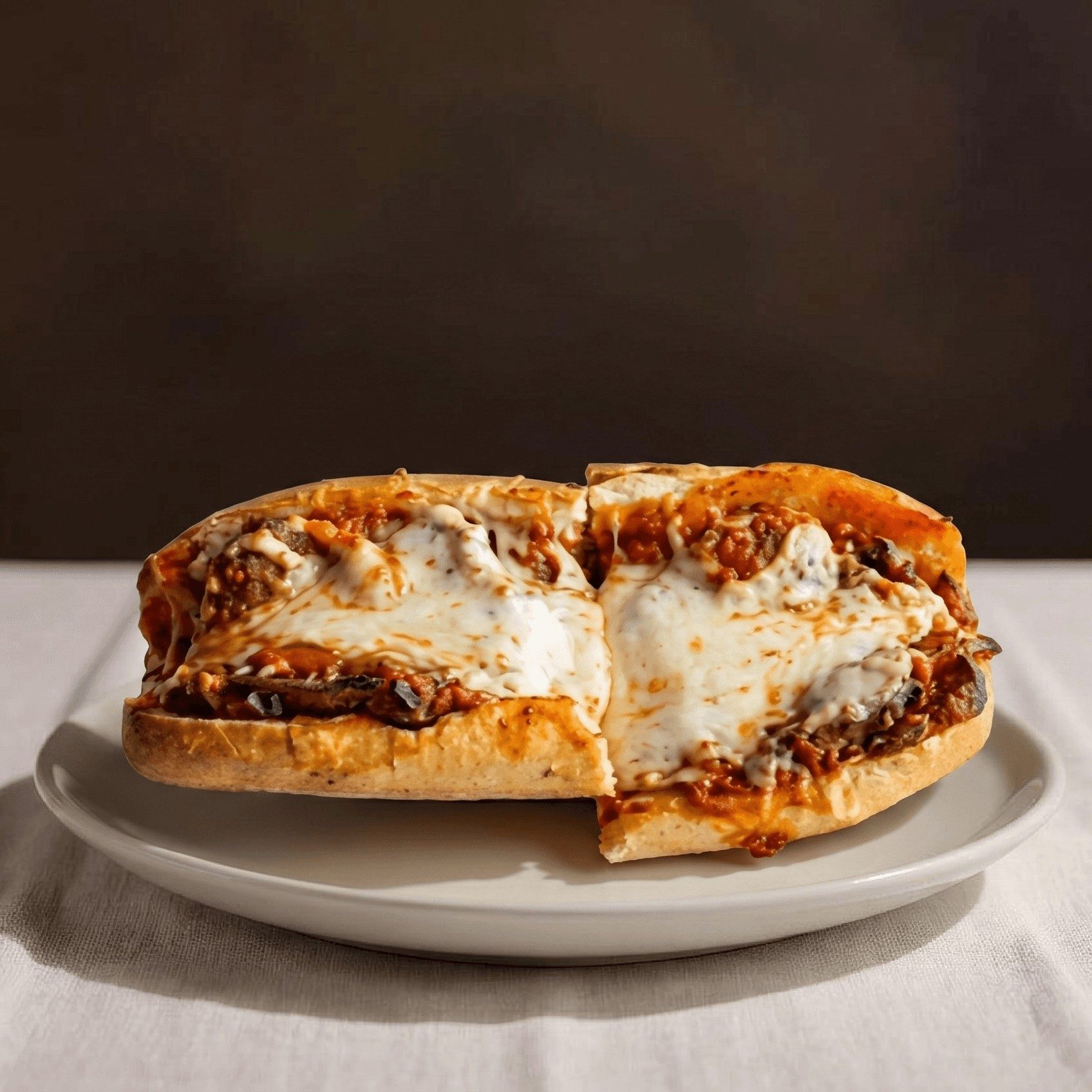 Eggplant Parmigiana Hero.