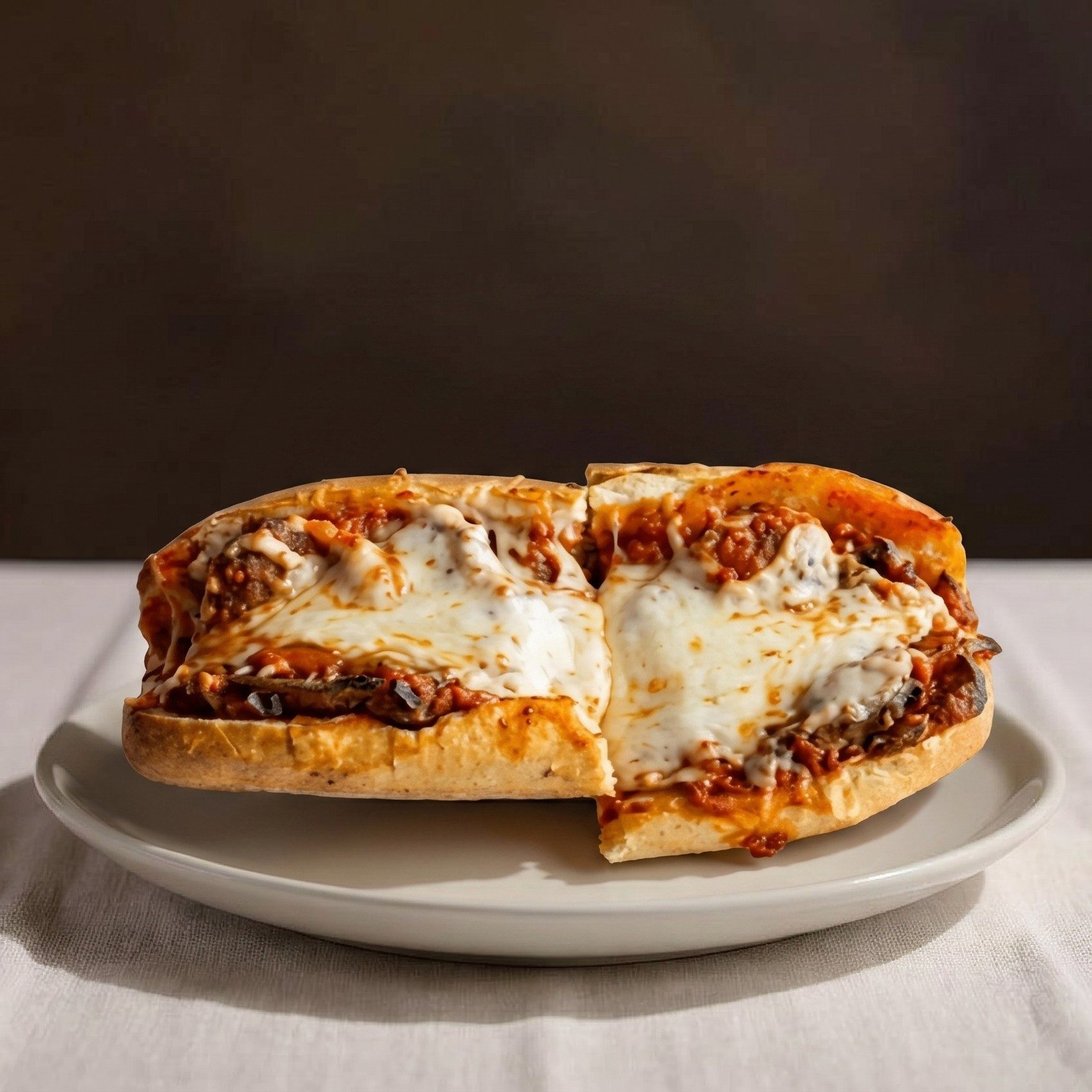 Eggplant or Meatball or Sausage Parmigiana Hero.